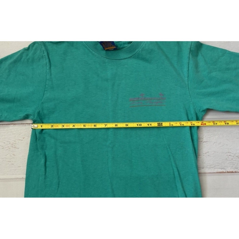 Vintage Ocean Pacific Men's Single Stitch Surf Beach Graphic T-shirt Small - Picture 6 of 7